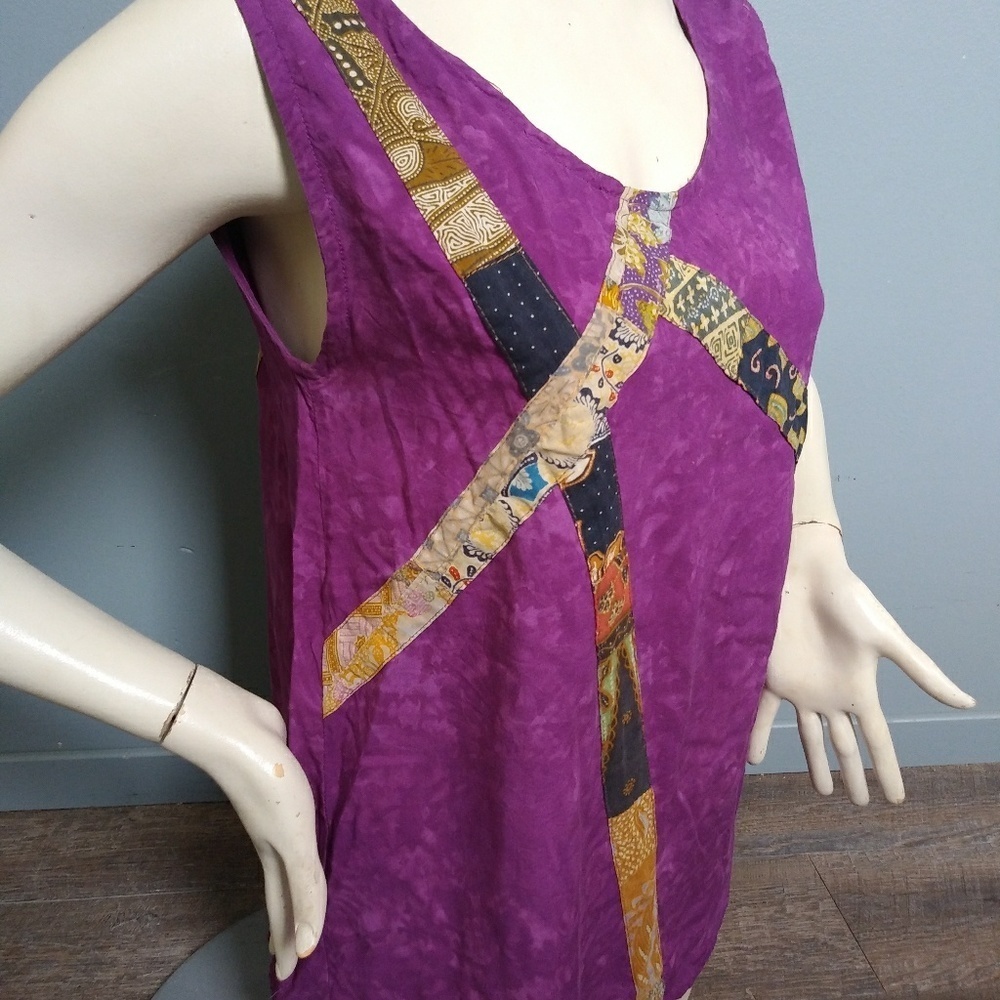Bohemian Patchwork Tank Top by Nativewear Designs